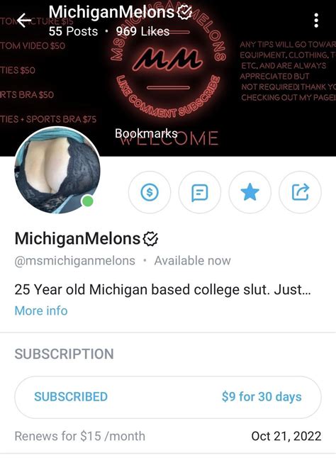 michigan melons onlyfans  nginx “Follow my only fans for more photos Hey!!! My name is Ms